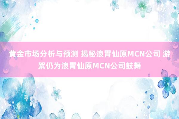 黄金市场分析与预测 揭秘浪胃仙原MCN公司 游絮仍为浪胃仙原MCN公司鼓舞