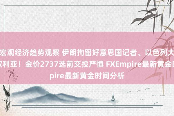 宏观经济趋势观察 伊朗拘留好意思国记者、以色列大地遑急叙利亚！金价2737选前交投严慎 FXEmpire最新黄金时间分析