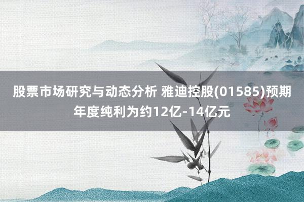 股票市场研究与动态分析 雅迪控股(01585)预期年度纯利为约12亿-14亿元