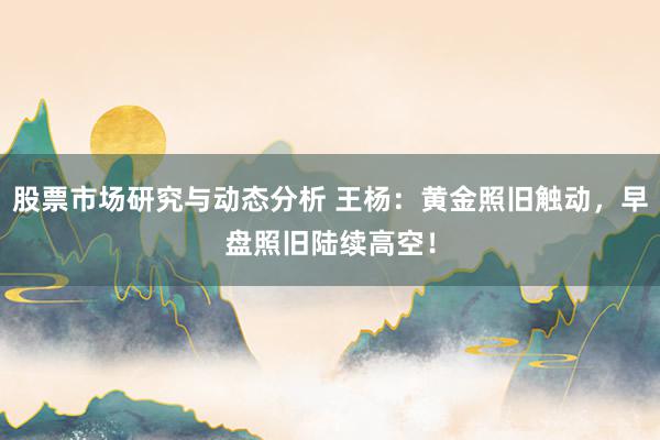 股票市场研究与动态分析 王杨：黄金照旧触动，早盘照旧陆续高空！