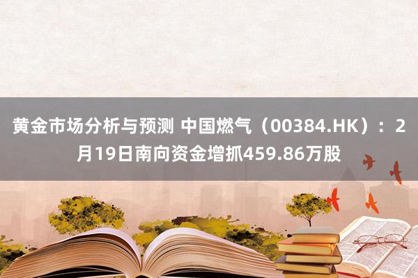 黄金市场分析与预测 中国燃气（00384.HK）：2月19日南向资金增抓459.86万股