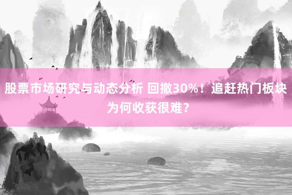 股票市场研究与动态分析 回撤30%！追赶热门板块 为何收获很难？